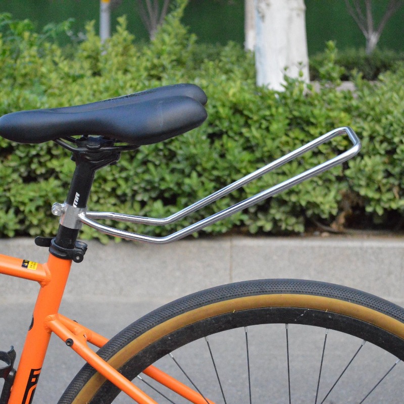 Bike Cargo Rack - 304 ステンレス鋼自転車リアラック耐荷重安定性一体型防食自転車荷物キャリア自転車アクセサリー