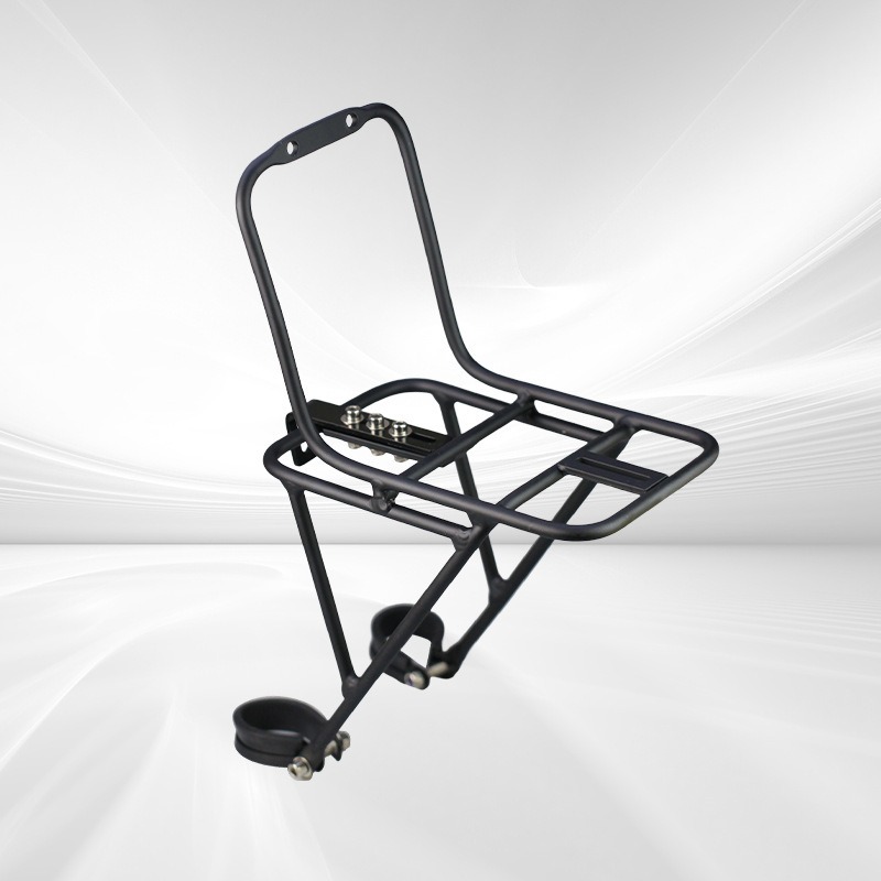 Bike Cargo Rack - ユニバーサルバイク用荷物キャリア アルミ合金製フロントラック マウンテンバイク用バスケット マウントブラケット フロントフォーク固定アクセサリー