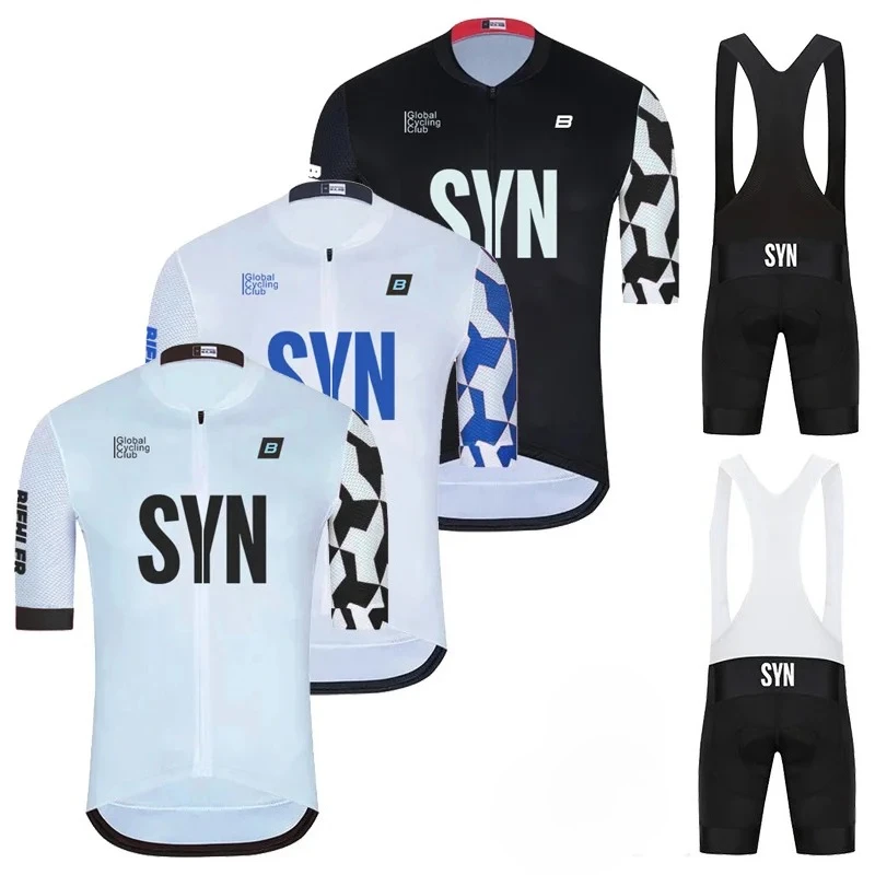 Cycling Gear Outfit - 2025 SYN サマー半袖ジャージ 通気性 ロードバイクユニフォーム MTBシャツ
