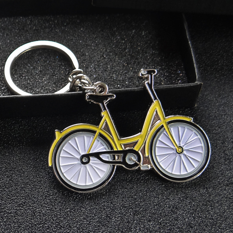 New イエロー自転車キーチェーン男性ファッション創造金属車 - Yellow Cycling Gear のレビューと価格