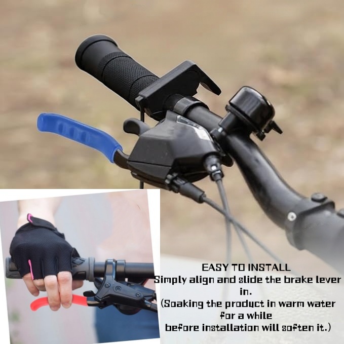 1ペア自転車ブレーキハンドルカバー、滑り止めシリコンカバー、 - Cycling Protective Gear のレビューと価格