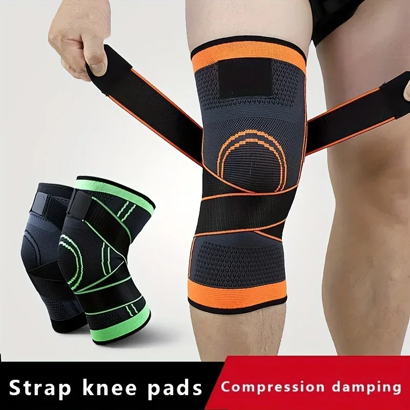 1PC スポーツ膝パッド男性加圧弾性膝パッドサポートフィット - Cycling Gear Padding のレビューと価格