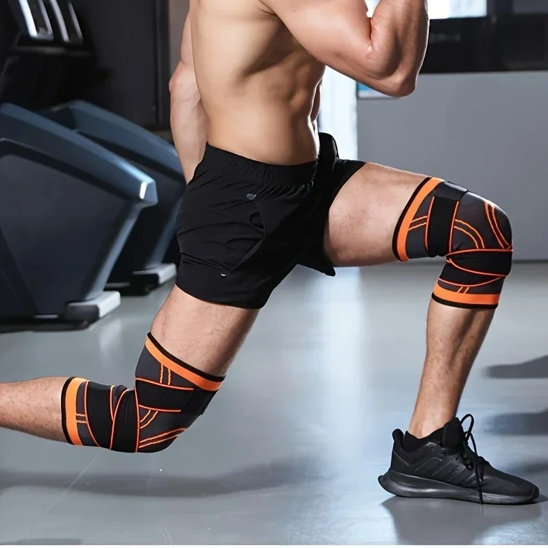1PC スポーツ膝パッド男性加圧弾性膝パッドサポートフィット - Cycling Gear Padding のレビューと価格