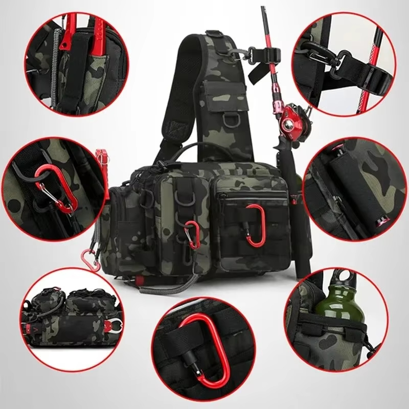 アウトドア戦術キャンプクライミングウエストスリングバッグクロ - Cycling Backpack のレビューと価格