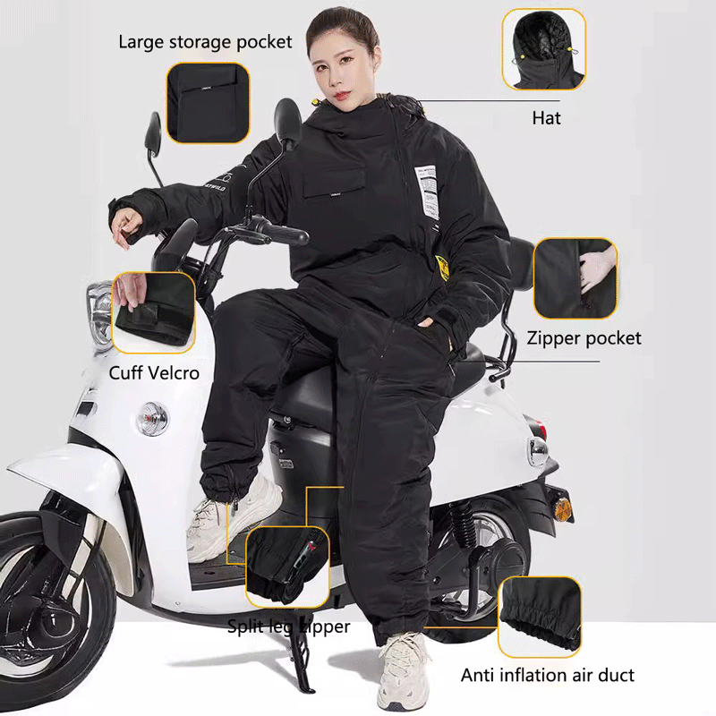 男性と女性のためのオートバイのサイクリングウェア、防風スーツ - Cycling Gear Winter のレビューと価格