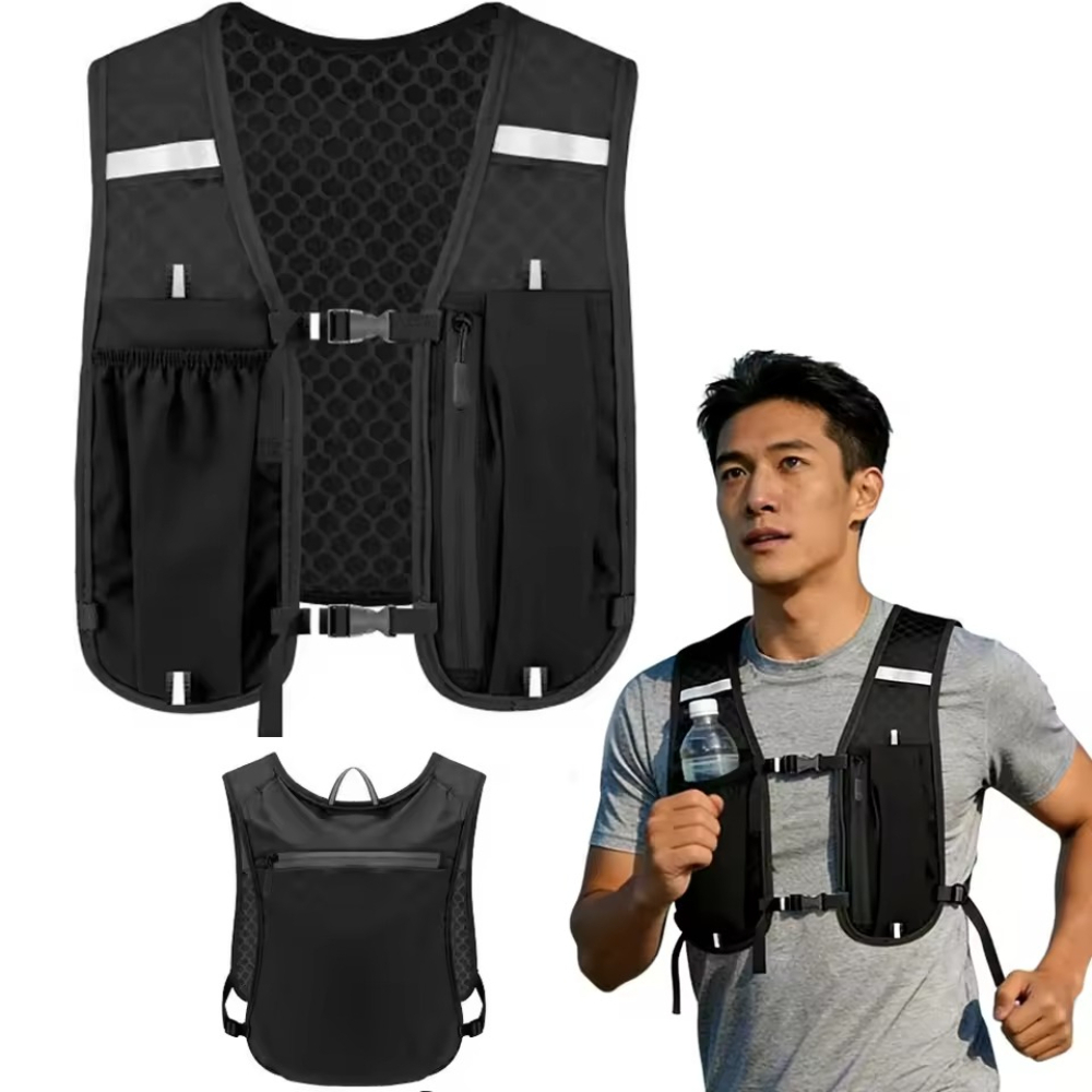 男女兼用ランニングハイドレーションベスト、防水性、通気性、ラ - Cycling Backpack のレビューと価格