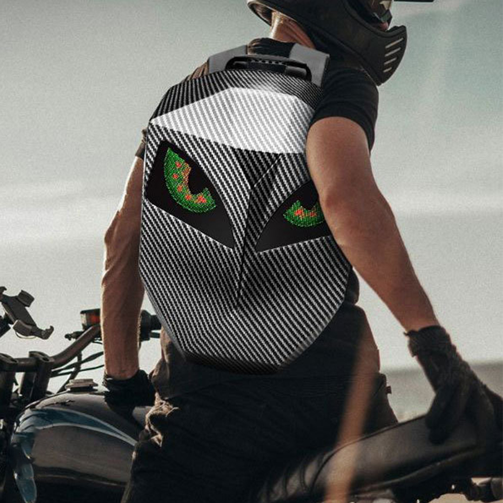 男性と女性のためのPVCハードシェルLEDバックパック,オー - Cycling Backpack のレビューと価格