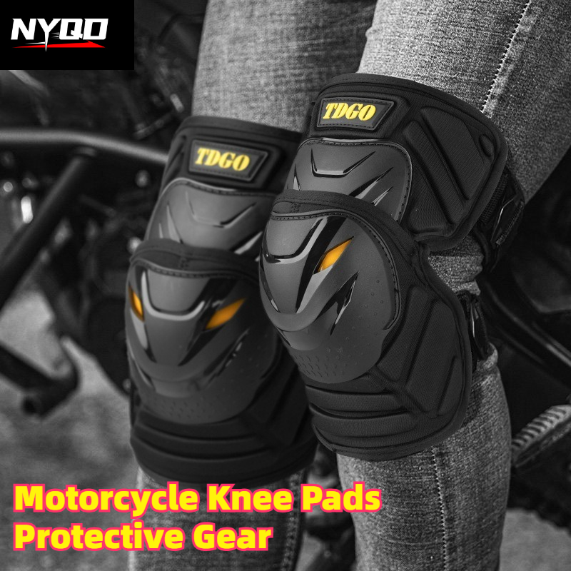 男性用オートバイ膝パッド保護具、モトクロス膝ガード、ダートバ - Cycling Gear Padding のレビューと価格